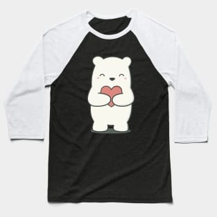 Kawaii Cute Adorable Polar Bear Baseball T-Shirt